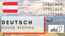 Tourismus Deutsch ONLINE für House Keeping